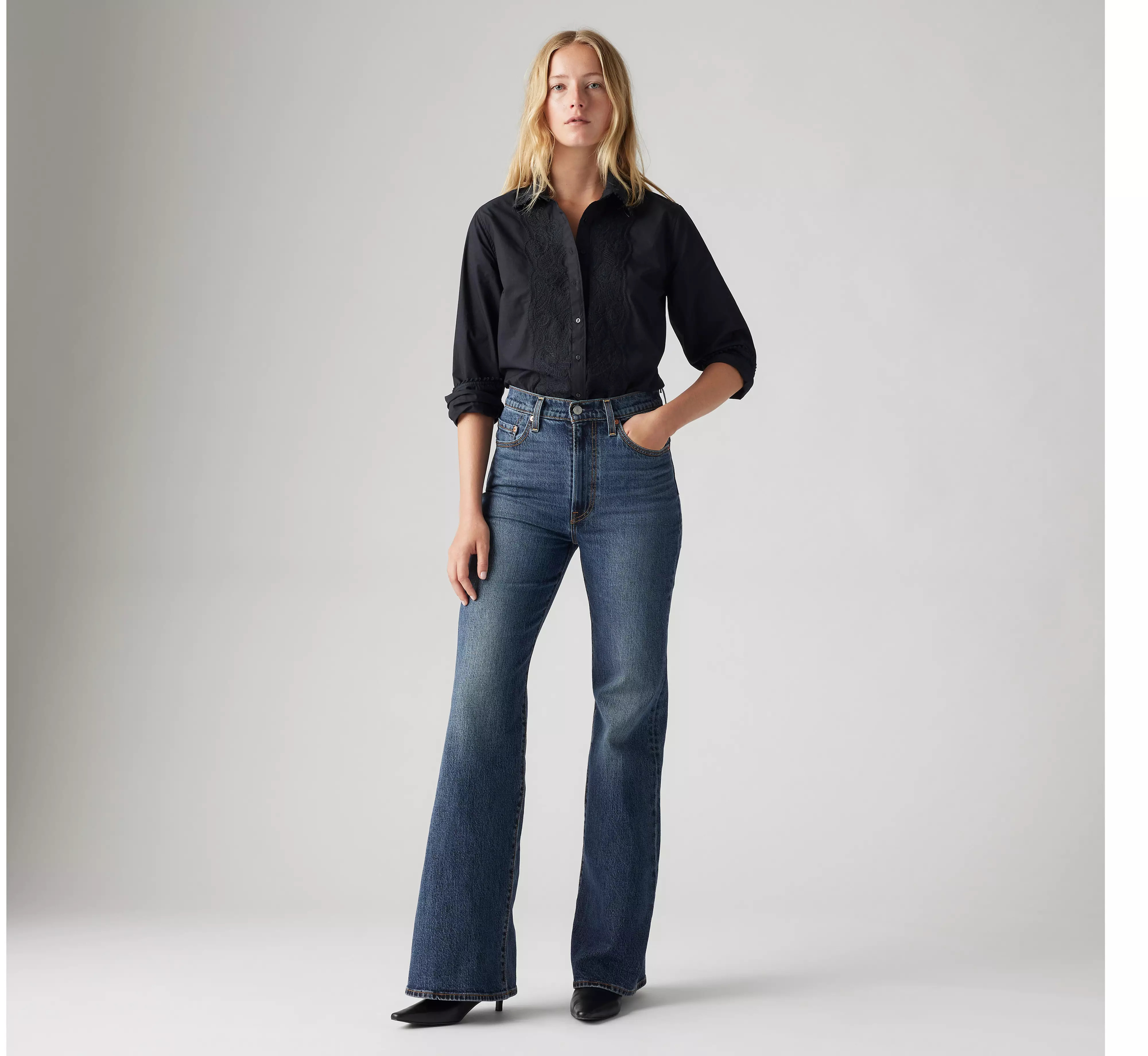 Ribcage Bell Jeans - Blue | Levi's® GB | Levi's UK