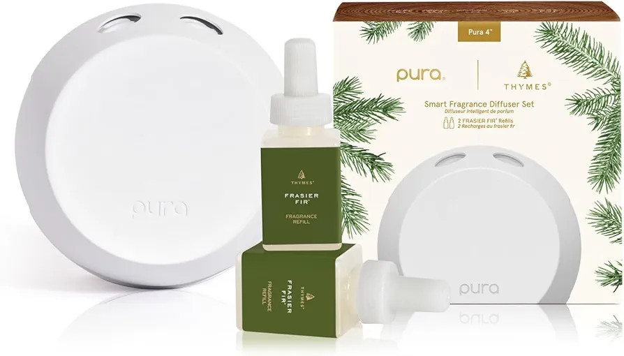 Thymes Frasier Fir Pura 4 Smart Fragrance Diffuser Kit - Includes 1 Pura V4 Aromatherapy Diffuser... | Amazon (US)