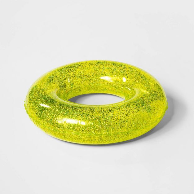 Lime Green Glitter Ring Tube - Sun Squad™ | Target
