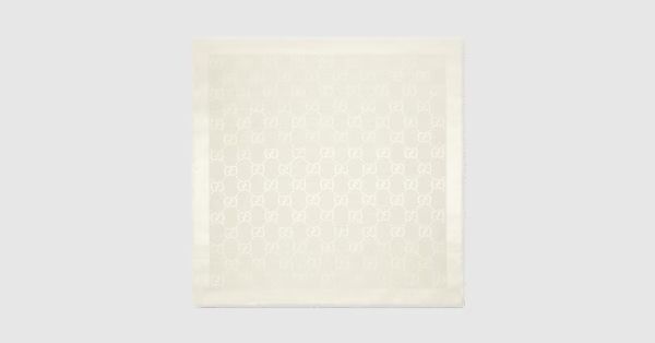 Gucci GG jacquard silk wool shawl | Gucci (US)