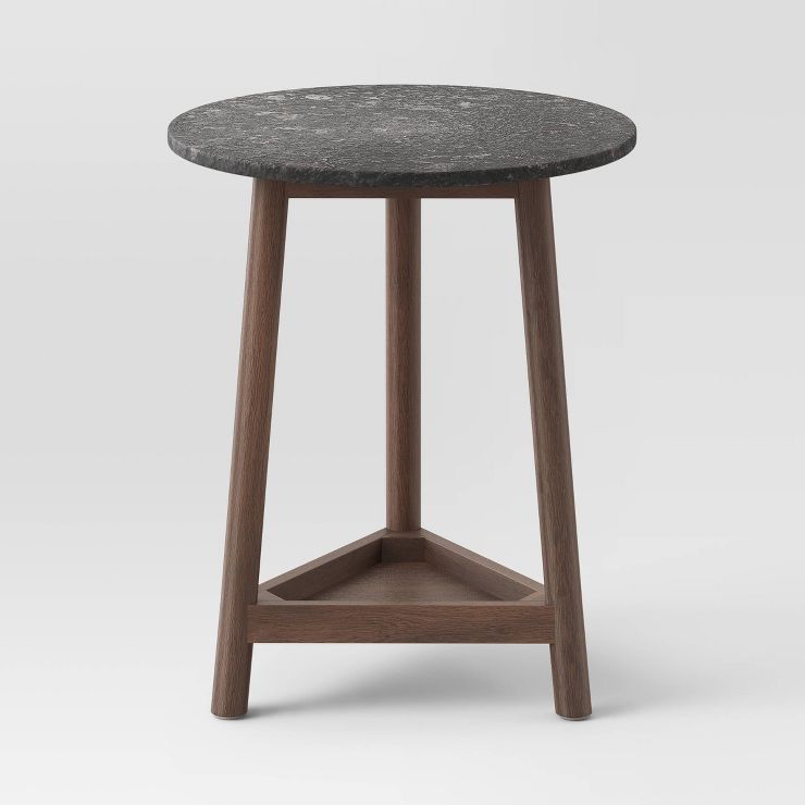 Lanham Marble Top Side Table Brown - Threshold™ | Target