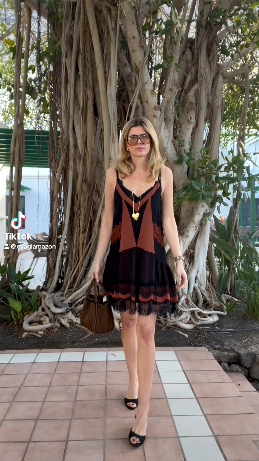 Lace trim dress, mules, mango heels, ysl sunglasses 

#LTKdatenight #LTKstyletip #LTKfestive