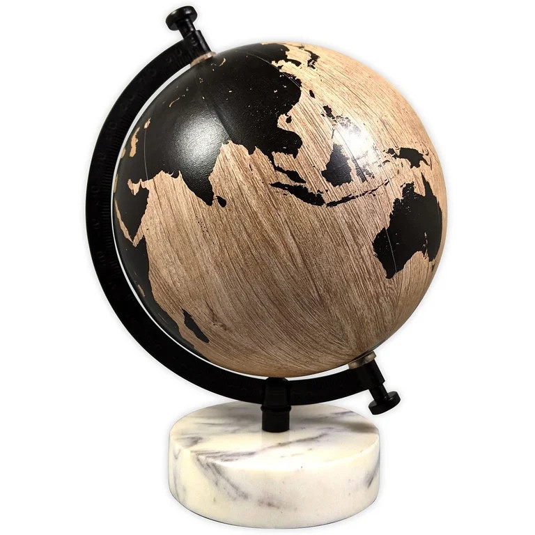 Better Homes & Gardens Tabletop Globe with White Marble Base, 6.5" x 9" | Walmart (US)