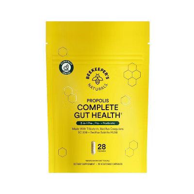 Beekeepers Naturals Digestive Propolis Complete Gut Health Capsules - 28ct | Target