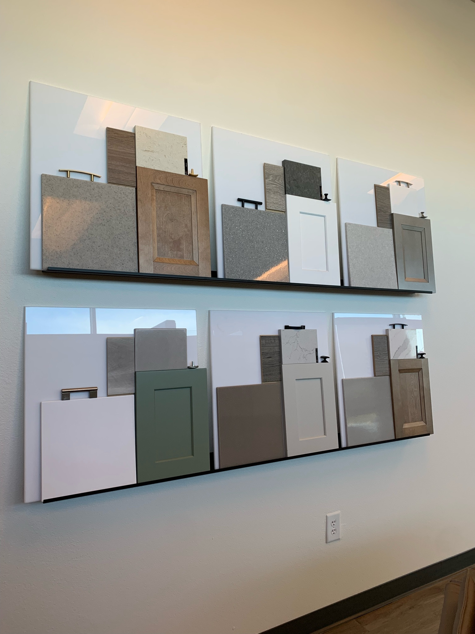 Ledges have been installed In showroom. 

These would display picture frames beautifully. I’m using them to display design boards  

#LTKfindsunder100 #LTKfindsunder50 #LTKhome