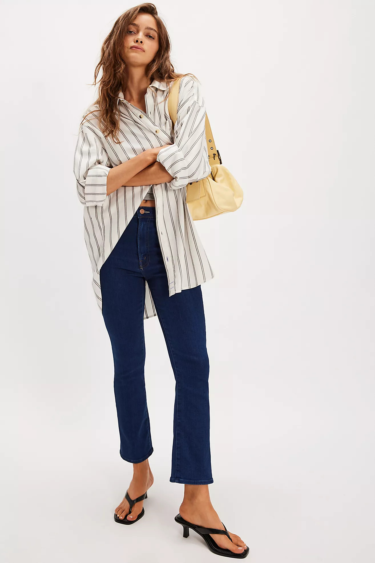 MOTHER The Hustler Ankle Flare Jeans | Free People (Global - UK&FR Excluded)