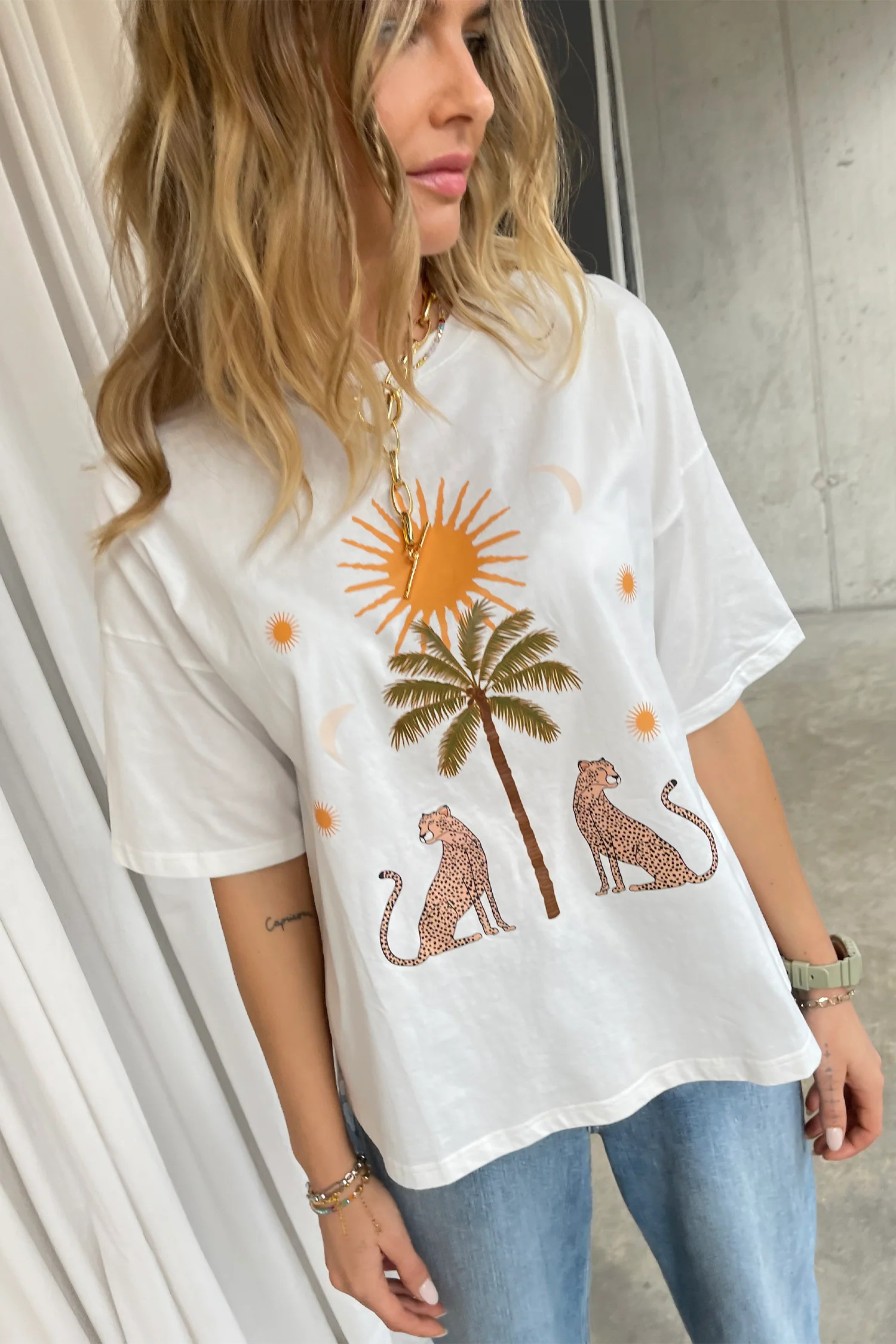 White Running Wild T-Shirt | Never Fully Dressed US