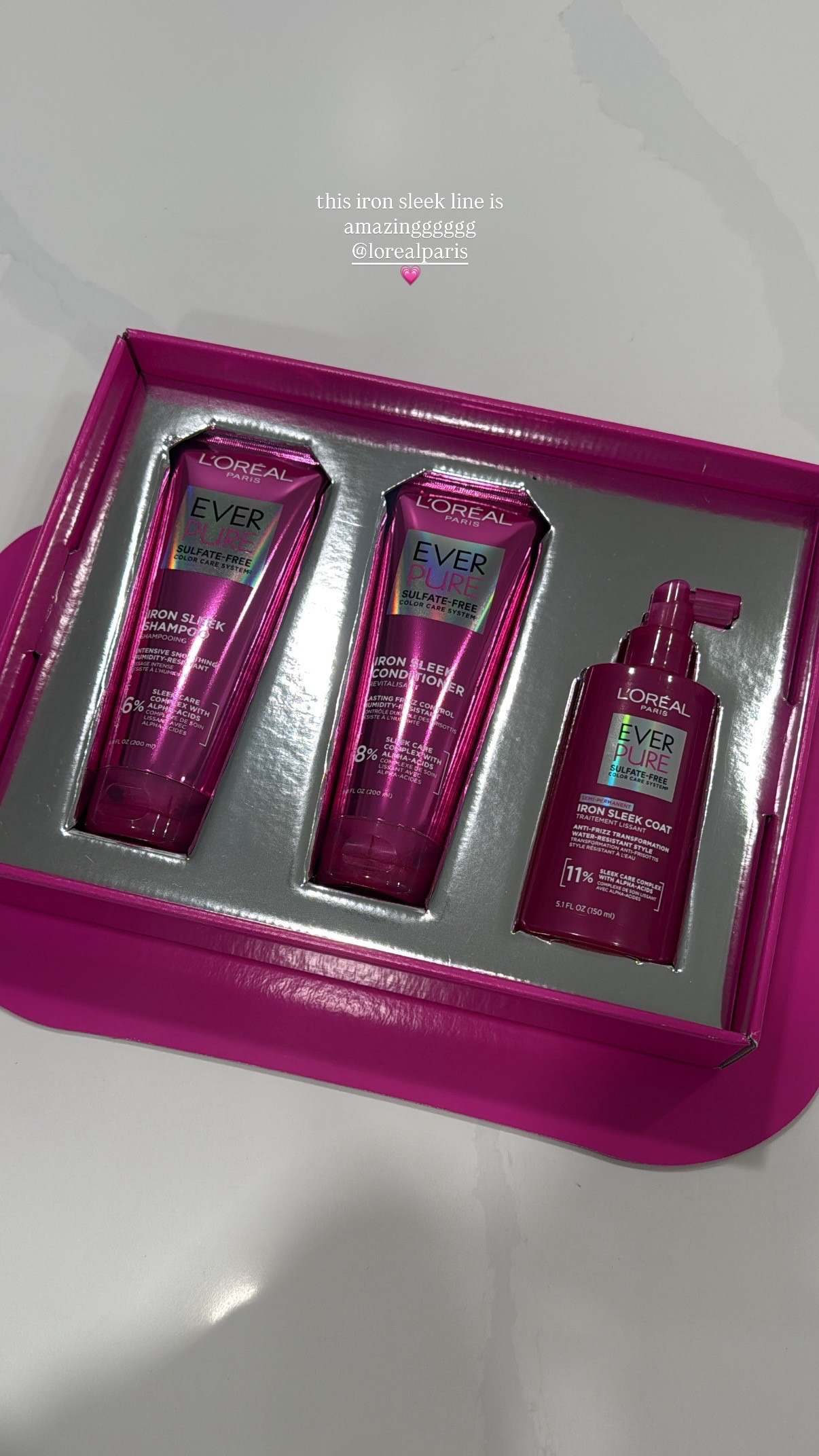 this iron sleek line from l'oreal is so so good for the hair 

 #LTKmorningroutine #LTKselfcare #LTKBeauty