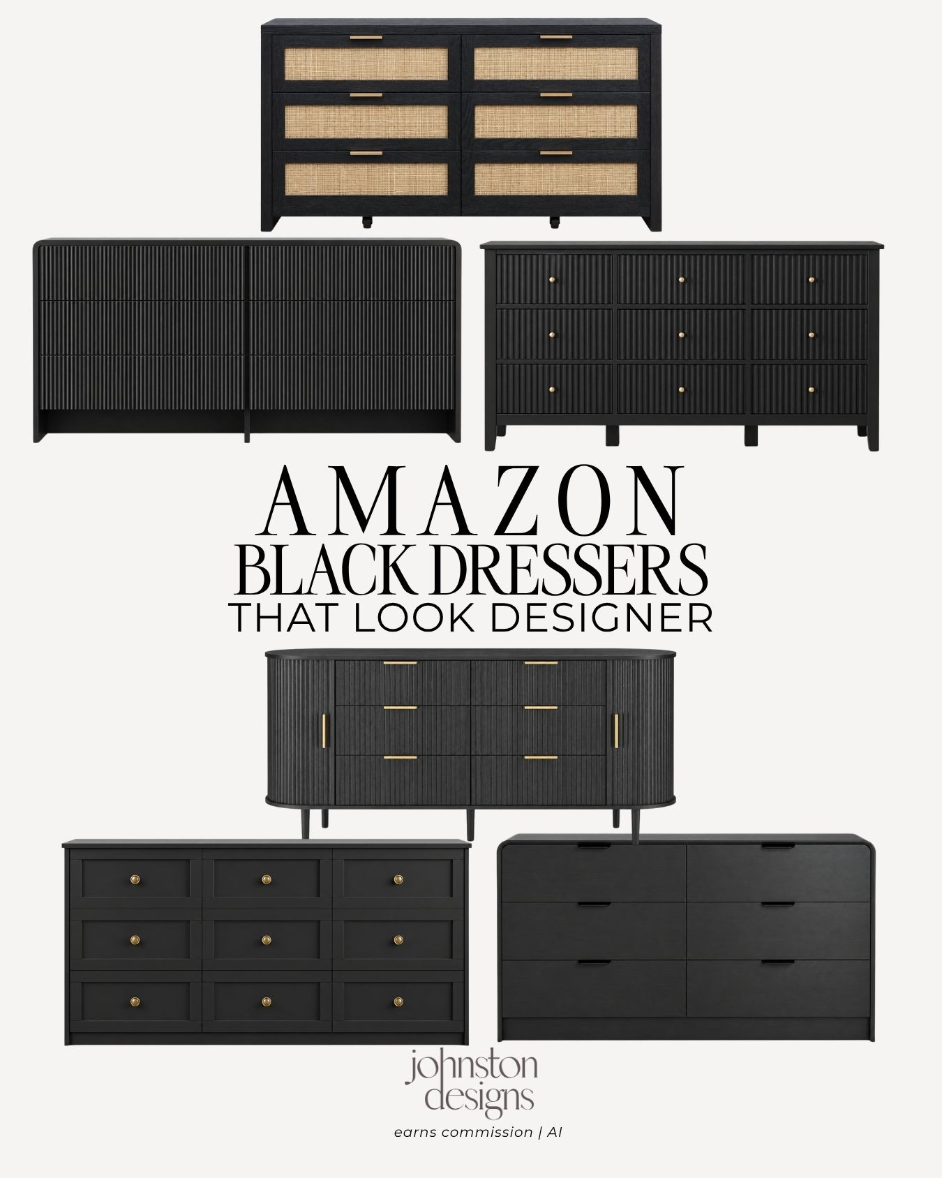 These black dressers make a bedroom feel so polished. 🖤 The fluted details, brass hardware and woven accents give each one a designer look while adding plenty of storage.

Amazon black dressers, bedroom storage, fluted dresser, black bedroom furniture, cane dresser, modern dresser, bedroom refresh

#amazonhome #blackdresser #bedroomfurniture #bedroomdecor #homedecor #furniturefinds #bedroominspo #amazonfinds 

 #LTKHome