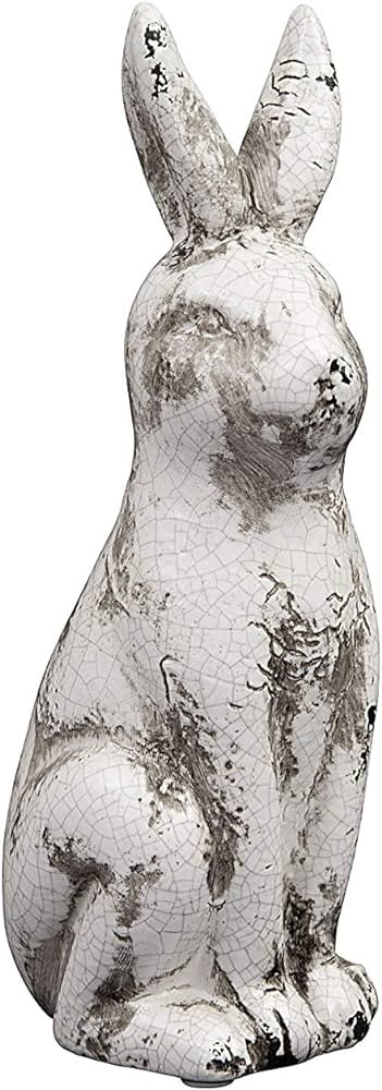 Ceramic Rabbit with Distressed Cream Finish | Amazon (US)