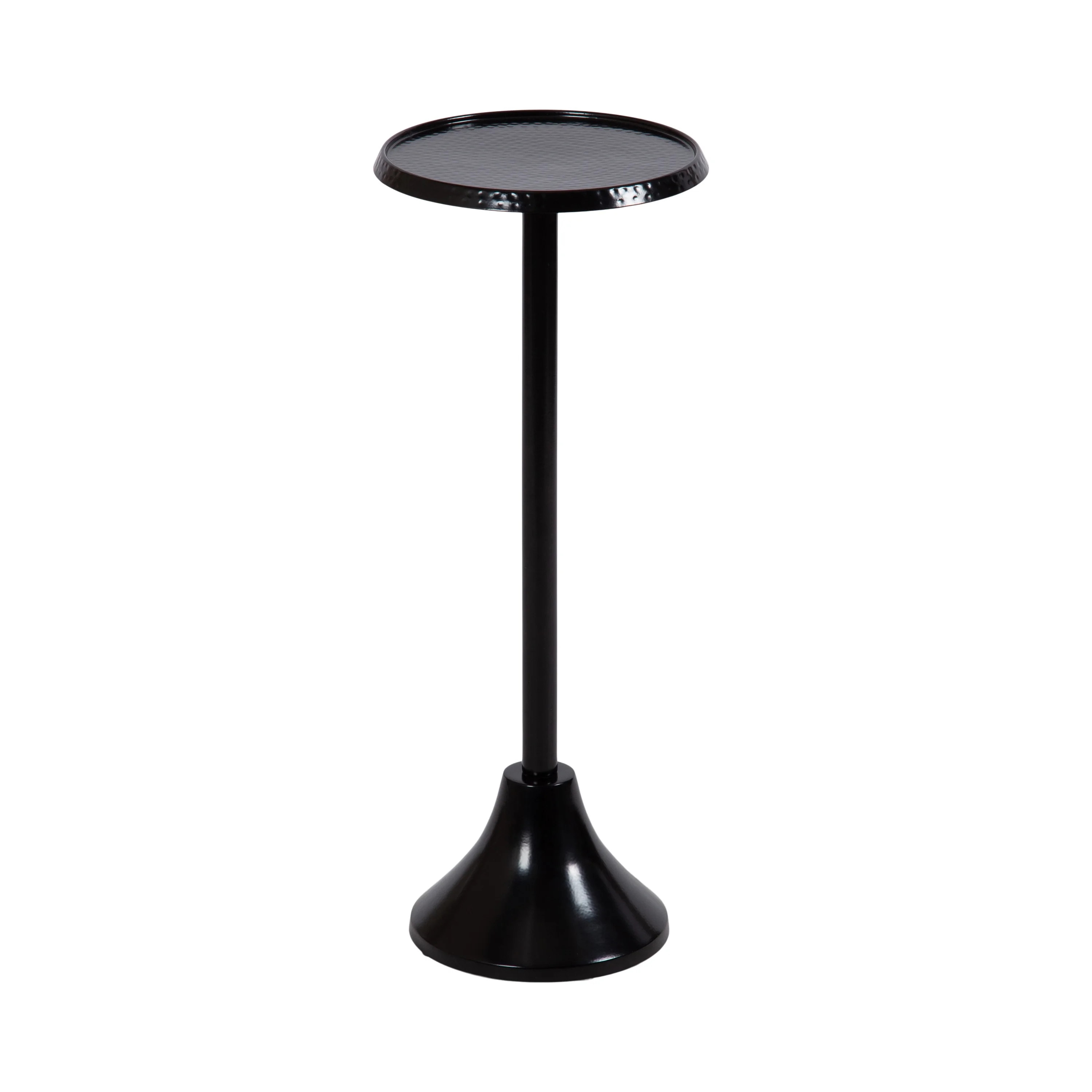 Kate and Laurel Sanzo Modern Pedestal Drink Table, 9 x 9 x 23, Black, Decorative Small Outdoor Pa... | Walmart (US)