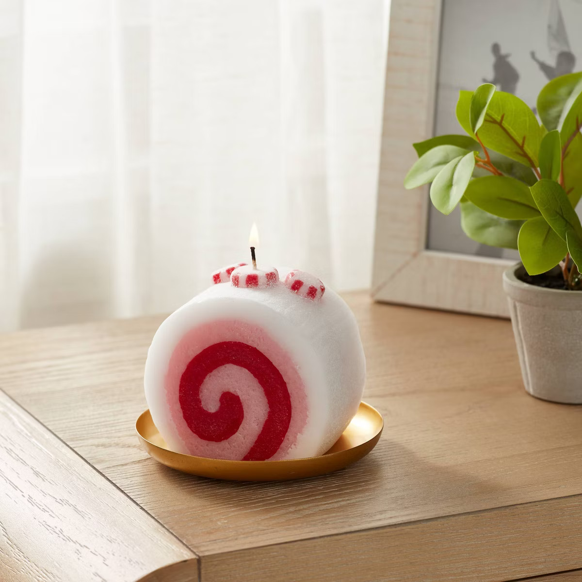 Peppermint Roll Figural Candle - Threshold™ | Target