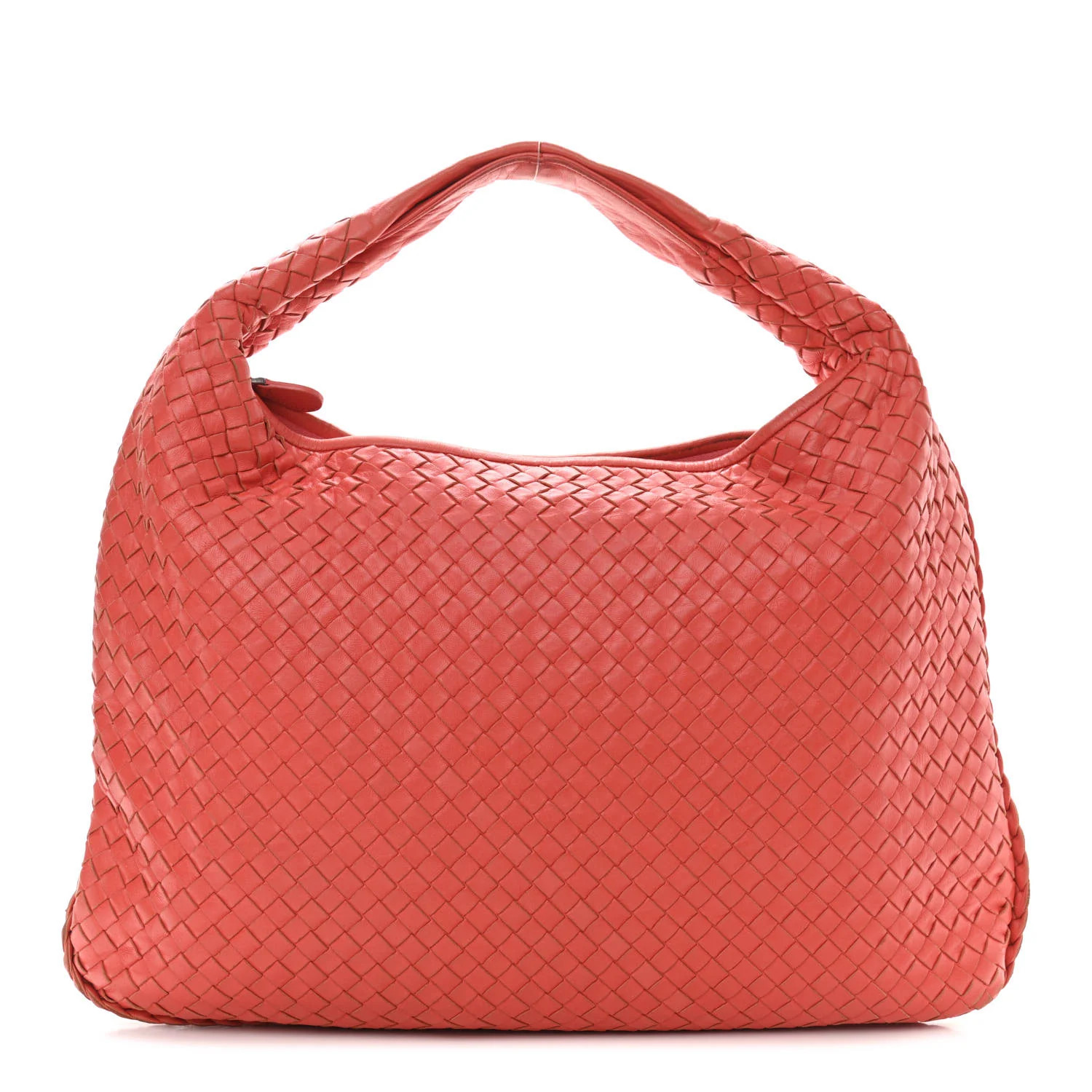 BOTTEGA VENETA Nappa Intrecciato Large Veneta Hobo Magma | FASHIONPHILE (US)