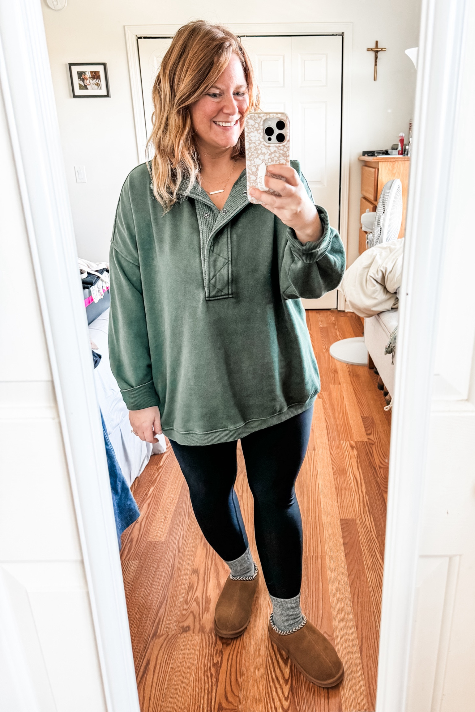 Comfy outfit! I love this pullover from aerie! Perfectly oversized - wearing a large 

#LTKHoliday #LTKSeasonal #LTKMidsize