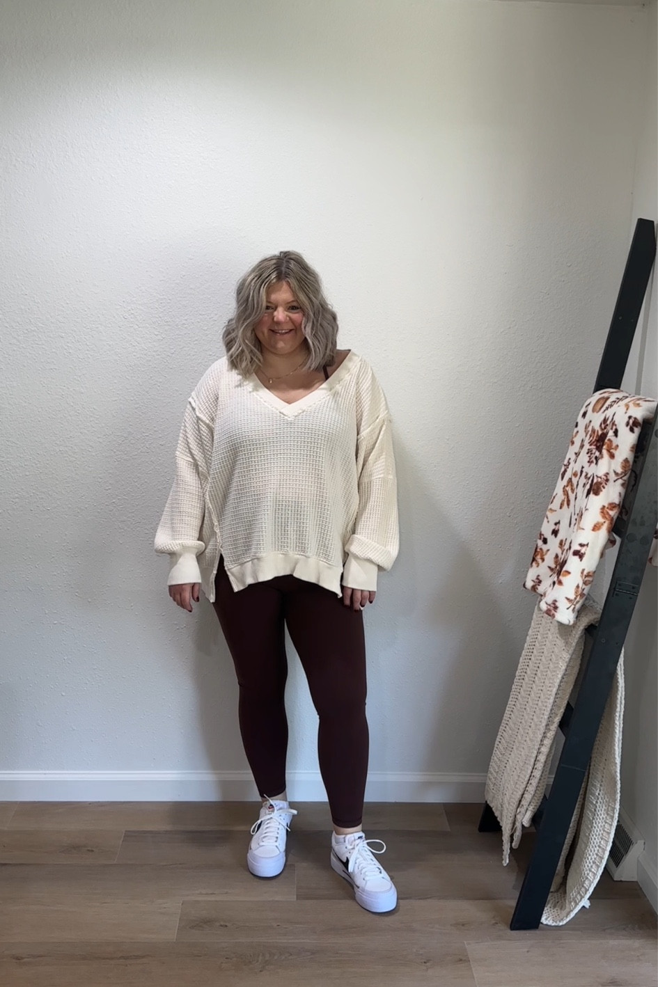 these brown leggings >> 

#LTKOver40 #LTKMidsize #LTKFindsUnder50
