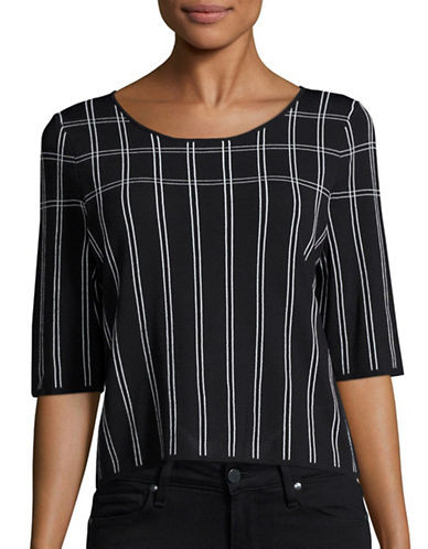 IVANKA TRUMP Geometric Knit Sweater | Lord & Taylor