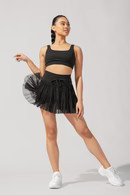 Pirouette Skort - Black | POPFLEX