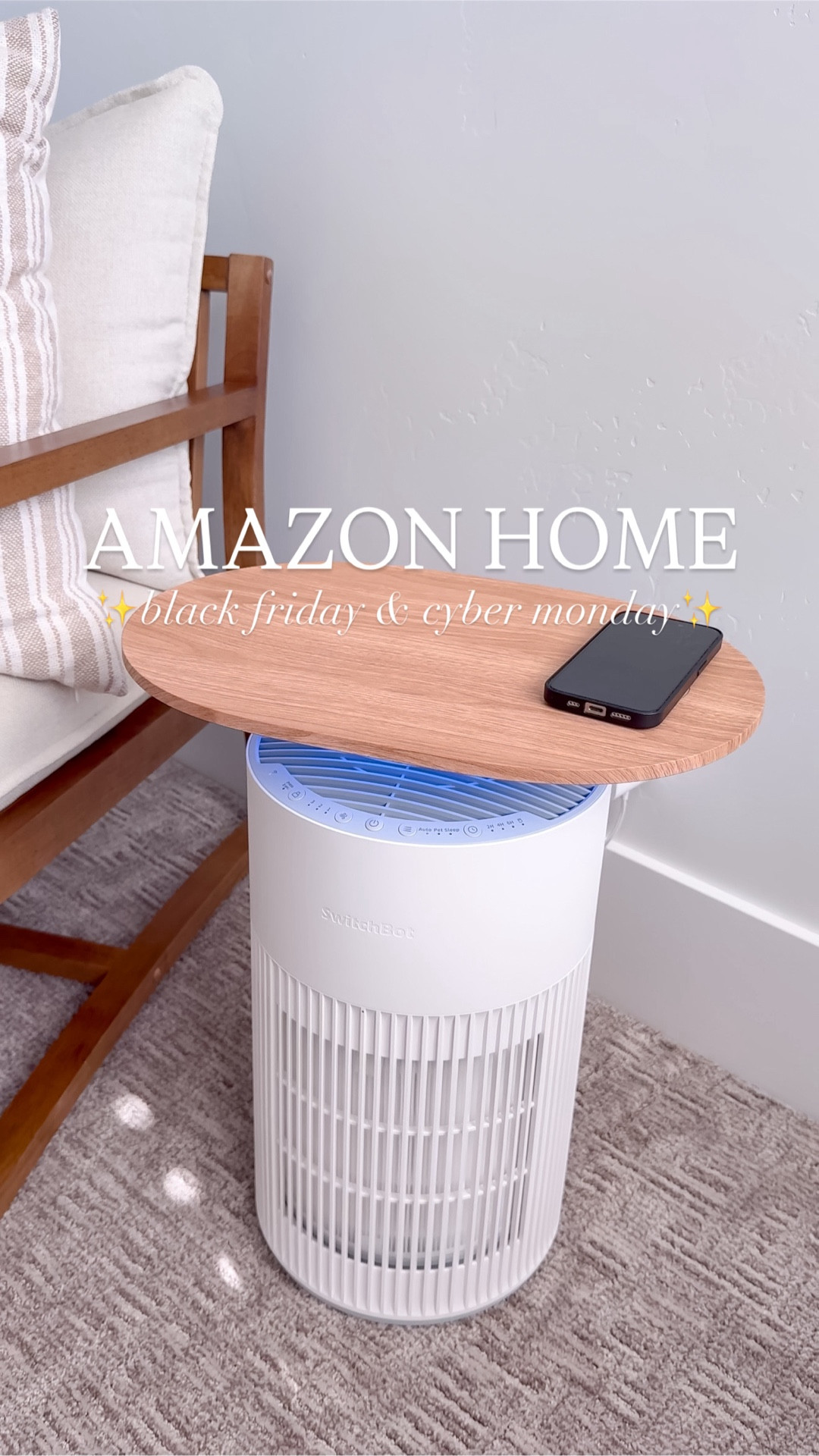 This 4-in-1 side table purifies your air, wirelessly charges your phone, has a nightlight, and has a pad to absorb and release essential oils! Would make a great holiday gift! 💕🙌🏻

#giftidea #amazonhome #amazongadgets #thesistershoppers #amazonmusthave

#LTKHome #LTKCyberWeek #LTKGiftGuide