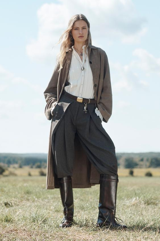 100% SUEDE LEATHER COAT LIMITED EDITION | Zara UK