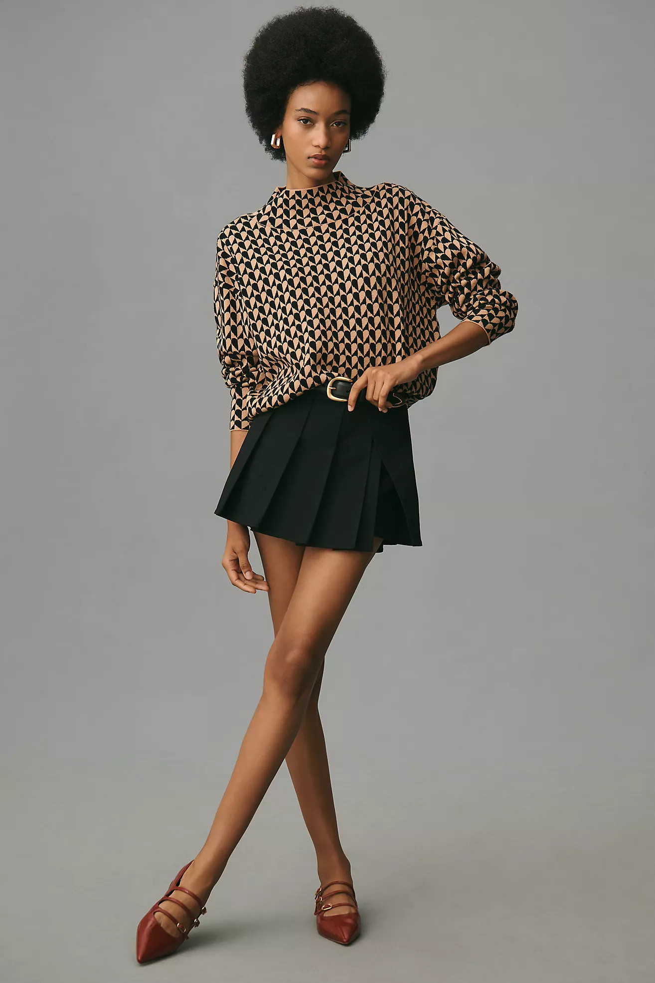 The Carys Mock-Neck Sweater by Maeve | Anthropologie (US)