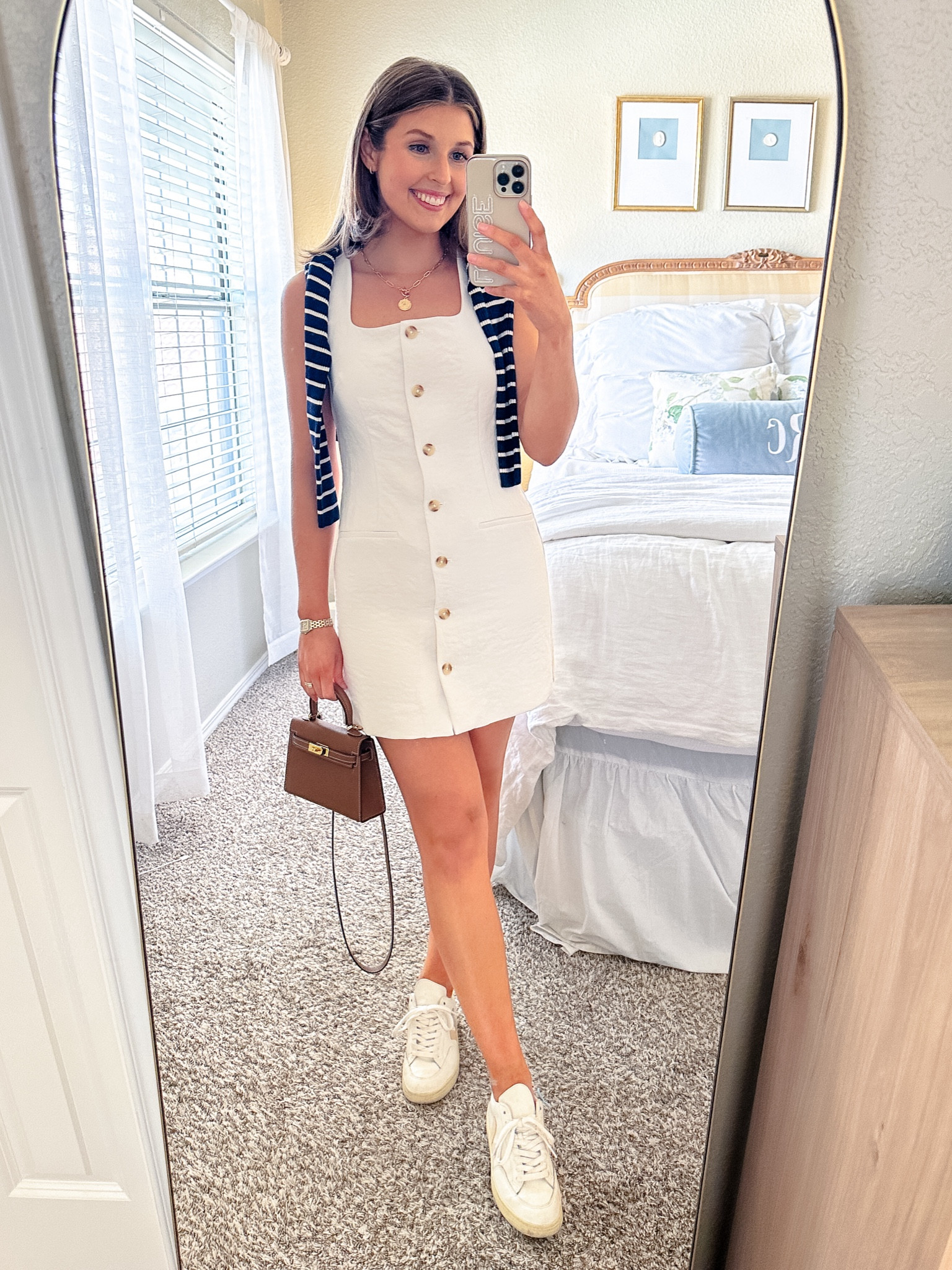 white christmas dresses LACE ME UP DENIM MINI DRESS – AKIRA main image 1