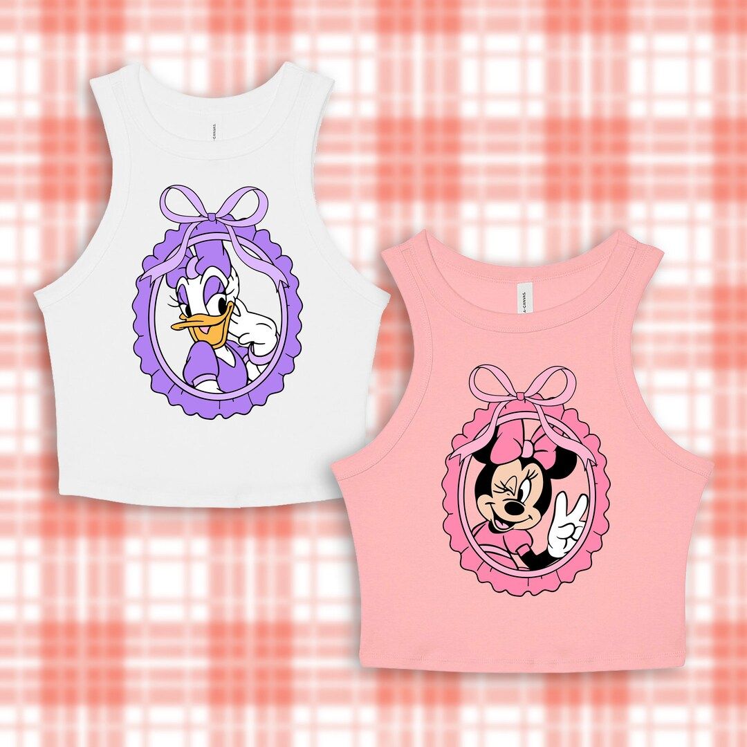 Daisy & Minnie Crop Tank Top - Etsy | Etsy (US)