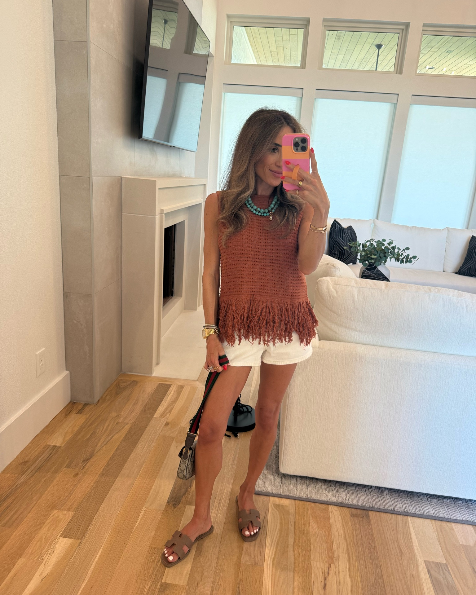 Cute gameday outfit idea loving this fringe top wearing smallest size

#LTKPetite #LTKootd