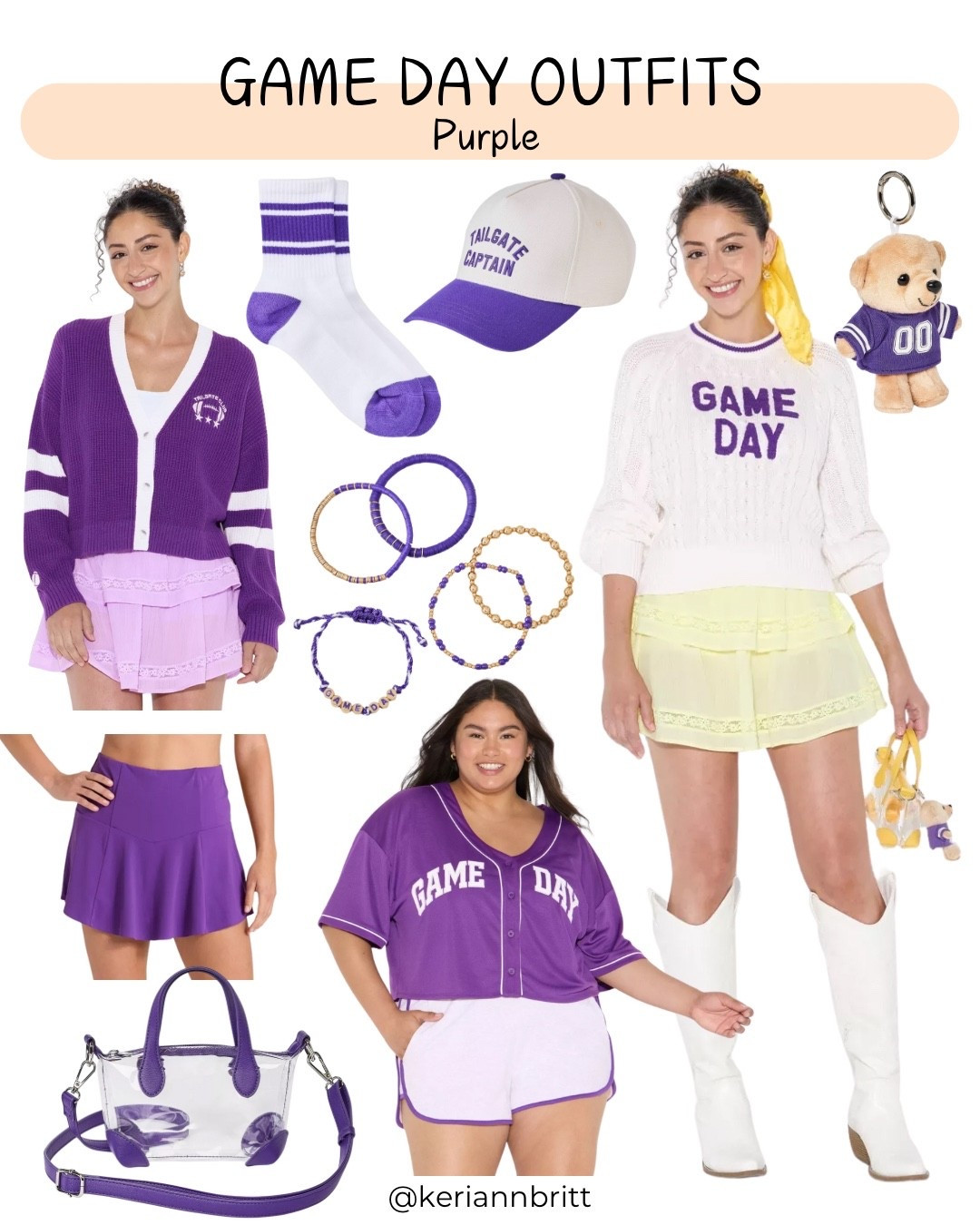 Game Day Outfit (xxs-4x)

Football Outfit / Gameday / college football / ncaa football / nfl outfit / high school football / women’s football outfit / girls game day outfit / school spirit / school colors / spirit wear / football outfit / college football game / tailgating / tailgate outfit / football gifts / purple game day / purple gameday outfit / LSU Tigers / TCU Horned Frogs / Northwestern Wildcats / Kansas State Wildcats / Washington Huskies / ECU Pirates / Clemson Tigers / James Madison Dukes / Minnesota Vikings / Baltimore Ravens 

#LTKActive #LTKU #LTKSeasonal