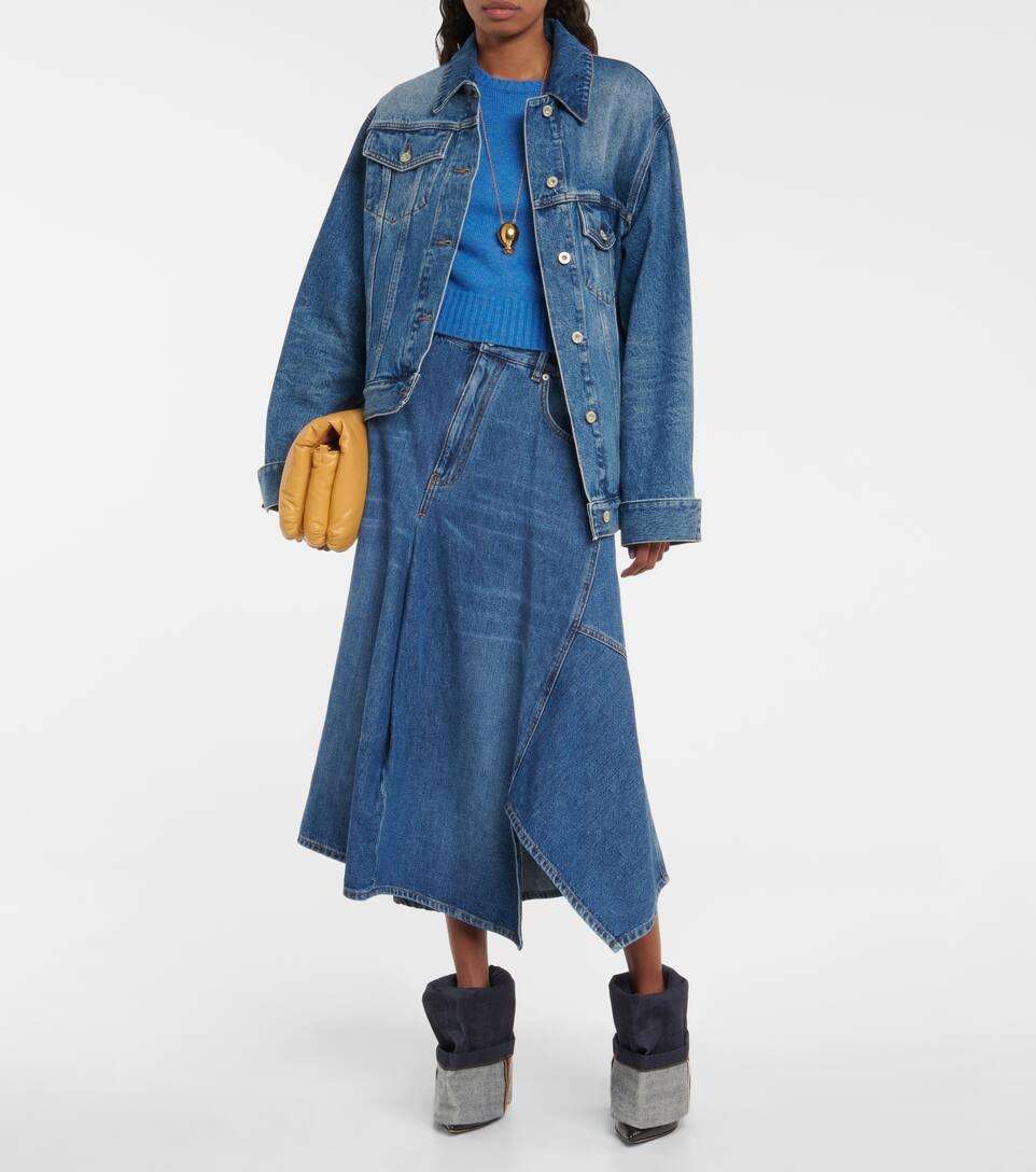 Leather and denim ankle boots | Mytheresa (US/CA)