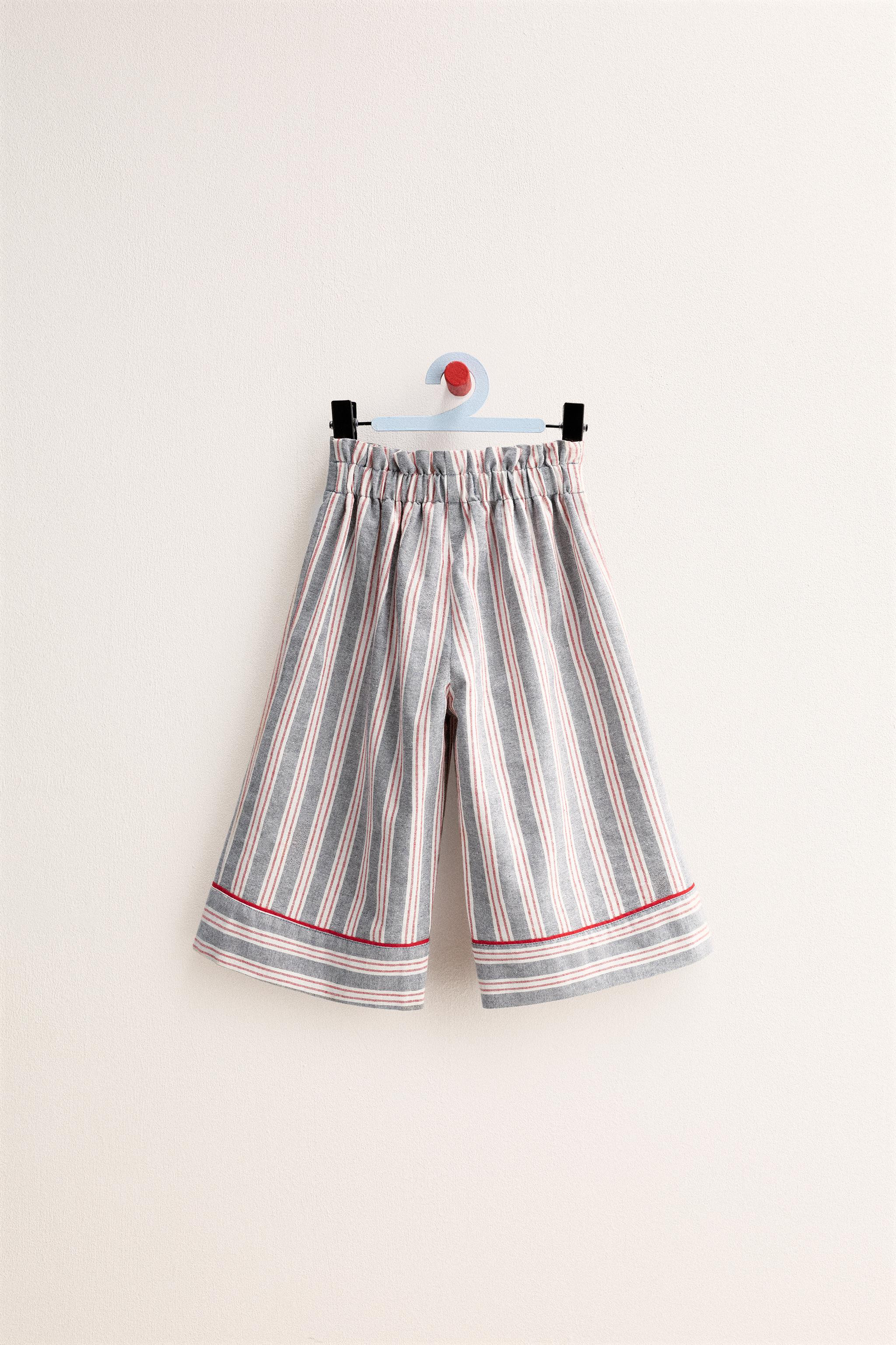 ZARA TIMELESS - STRIPED WIDE LEG PANTS | Zara US