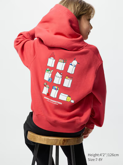 Sanrio characters Sweat HoodieColor: 15 REDSize: KIDS 7-8Y(130)3-4Y(110)5-6Y(120)7-8Y(130)9-10Y(1... | UNIQLO (US)