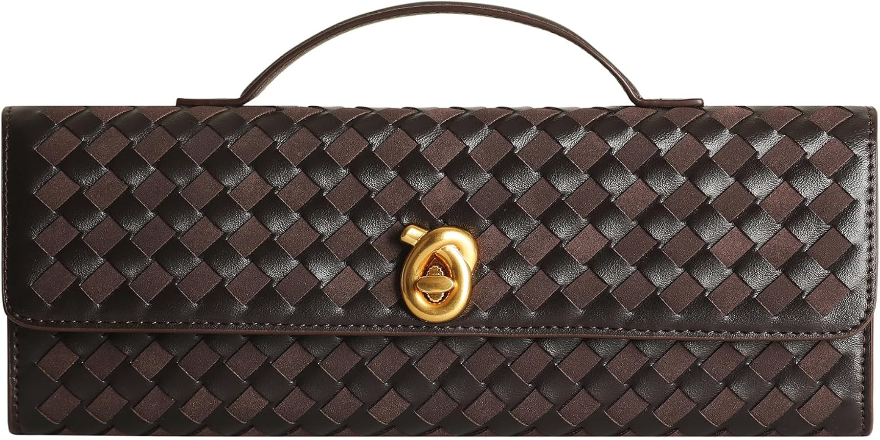 Woven Clutch Purses for Women, Leather Evening Clutch, Handmade Woven Shoulder Bag Crossbody Bag | Amazon (US)