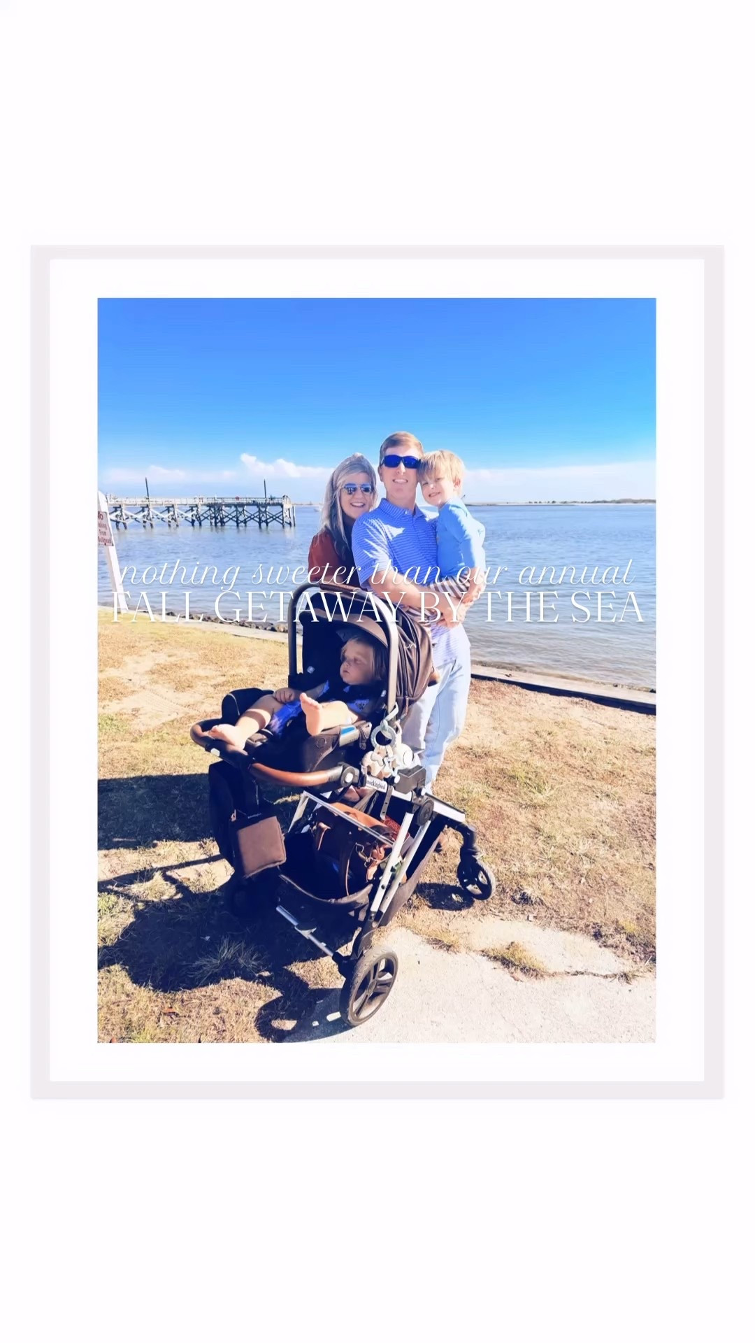 Both babies slept in this morning 👶🏼💤 and even got coffee ☕️ at @bigpupscoffeecompany 🫶🏽 - it was a happy happy start to our Friday indeed!! 🌊 Heart overflowing with gratitude 🙏🏽 to be down here for the weekend with my sweet boys 🩵🩵 to soak in the pure magic of “fall by the sea!” 🍂🐚 Nothing happier than waking up down at the beach 🌊🏝️🐚 with these cutie pie 🥰 little baby turkeys 👶🏼🦃 of ours in their matching turkey jammies!! 🫶🏽✨

Then we were off for a fun day in Southport with our little turkeys!! 🫶🏽🦃🤱🌾👶🏼🐚✨ We just had the loveliest November day 🦃 down by the coast 🐟 eating lunch at Provision Co. 🍤, walking the pier and all by the water 🌊 (with Sweet Baby Levi Rhett fast asleep 💤 in the stroller 🥹 - sweet baby!!), and doing a little Christmas 🎄 shopping 🛍️ at “The Christmas House” 🎅🏻, too!! 🥰 I’ve been coming to this quaint coastal town ever since I was a little girl and it is so precious to me that I get to bring my own babies back here now and make memories with our own little family!!! 🤱🩵👶🏼 Full circle god moments all around!! 🫶🏽

Hearts just overflowing with joy 🤩 getting to be down at my family’s beach house this weekend 🌊🐚🫶🏽 and also celebrating 🎉 some really exciting things 🥹 (TOTAL God story 🙌🏽💫) the Lord has been doing in our lives that I can’t wait to hopefully be able to offficially share closer to Christmas!!! 🤭🎄🏡🚜🐴✨🛻🤠 What a sweet gift of joy and precious family time this “fall by the sea” 🍂🐚 weekend is to us every single year and the timing couldn’t be more perfect!!! 🥰

#LTKFamily #LTKTravel