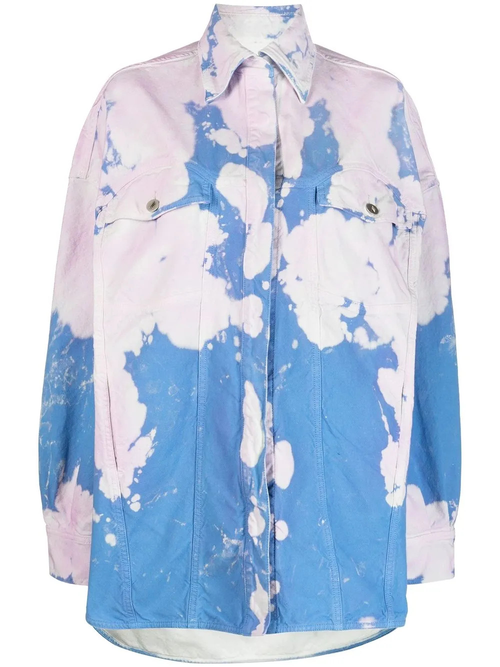The Attico Hemdjacke Mit Bleached-Effekt - Farfetch | Farfetch Global