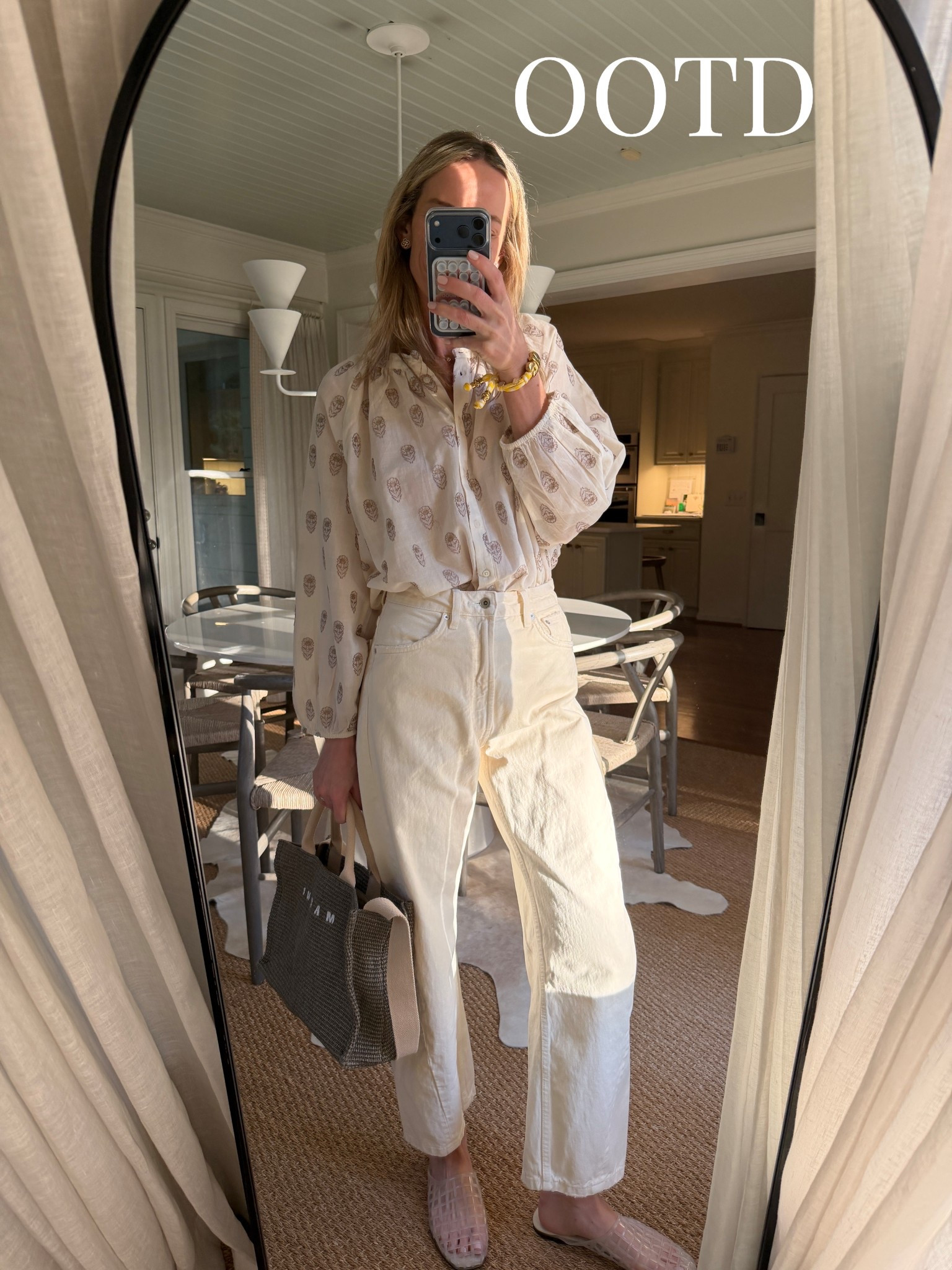 2 jeans / small top / Amazon shoes! 