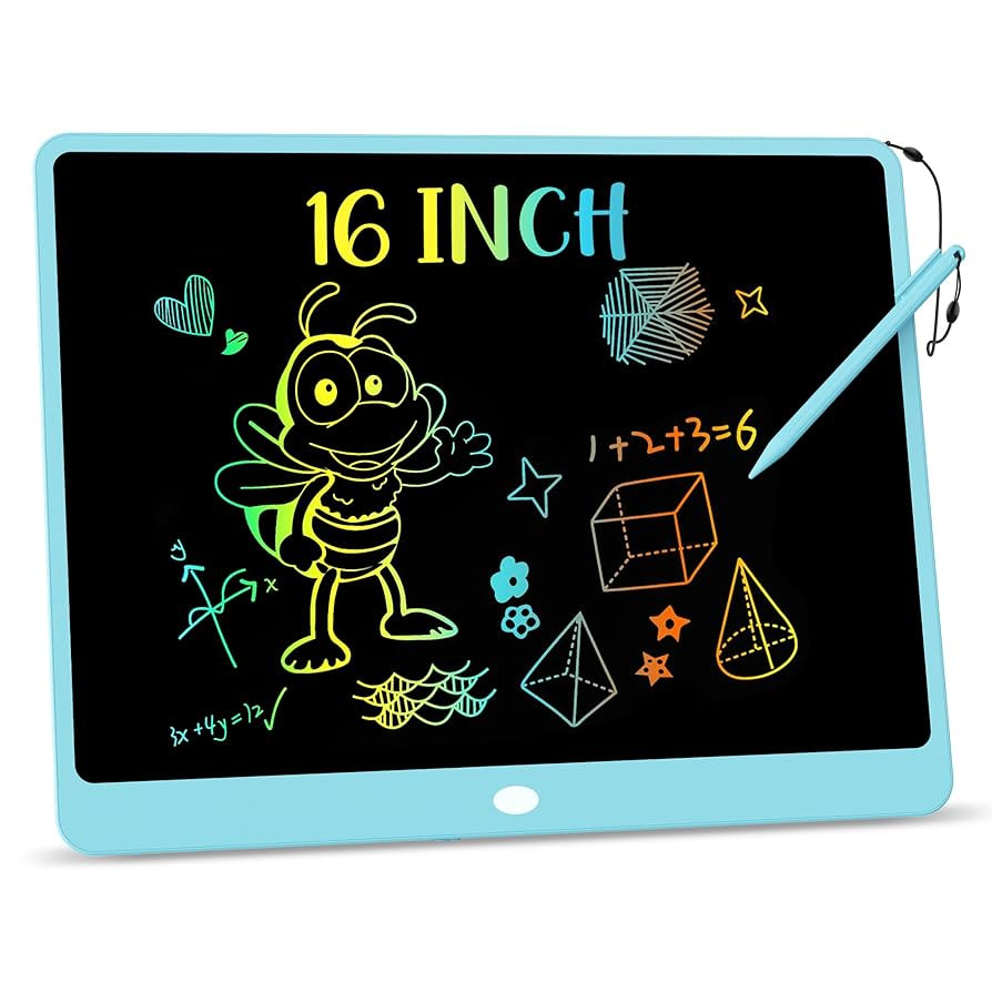 KOKODI LCD Writing Tablet, 16 Inch Colorful Toddler Doodle Board Drawing Tablet, Erasable Reusabl... | Amazon (US)