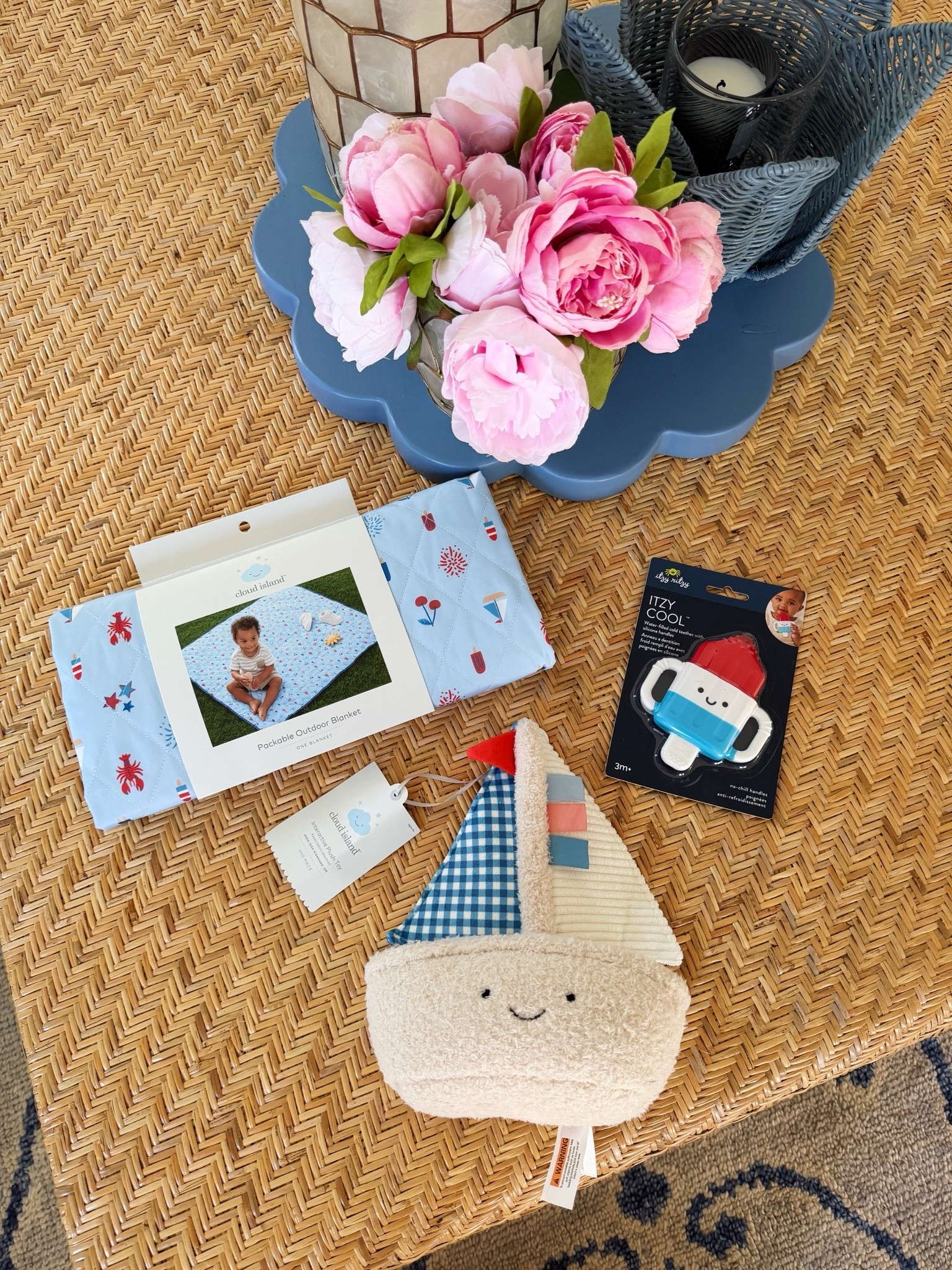 Three coastal baby toys for sweet Henry at the lake! All from Target!