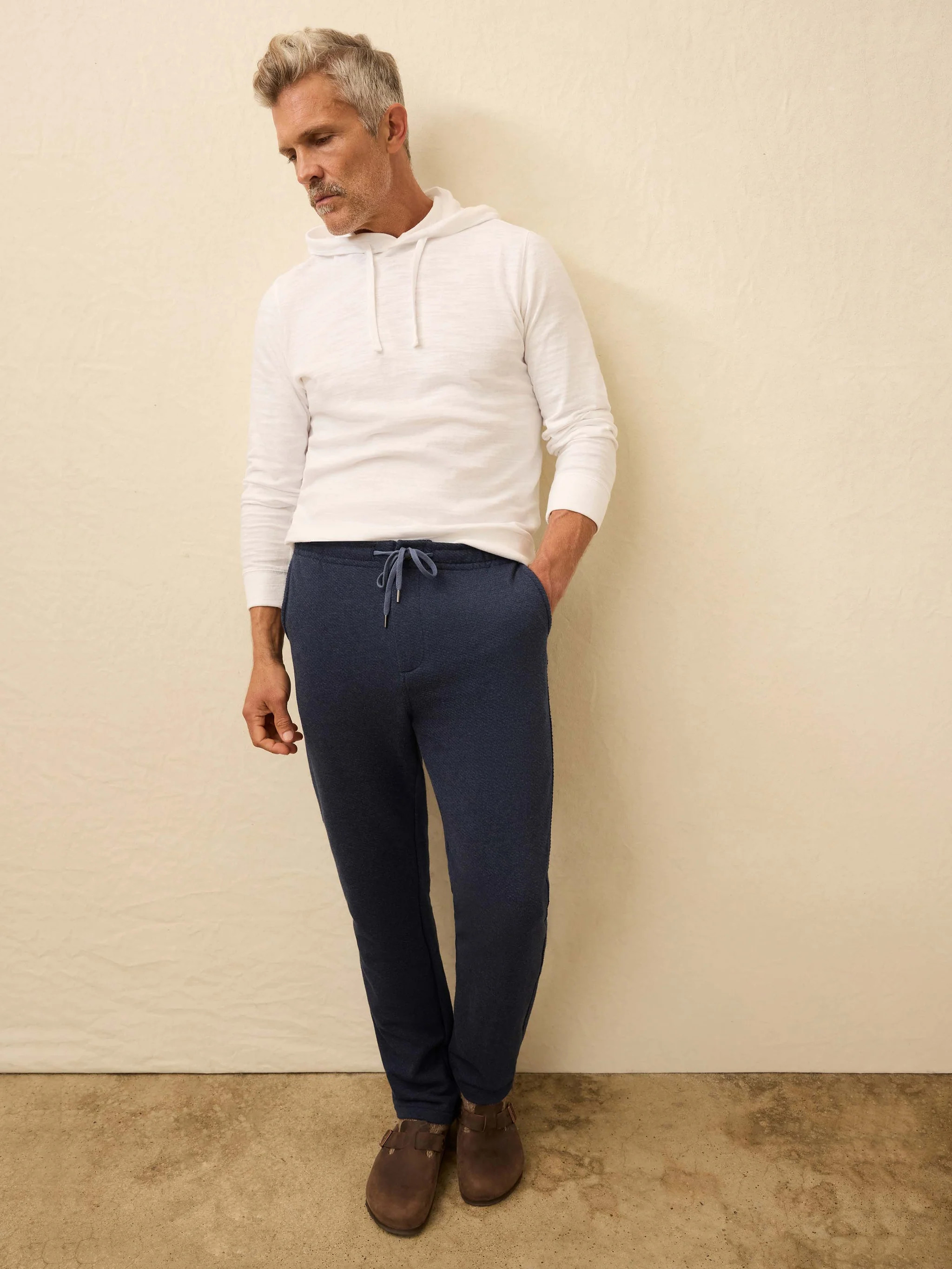 Inlet Jogger Pant - Navy Night Melange | Faherty