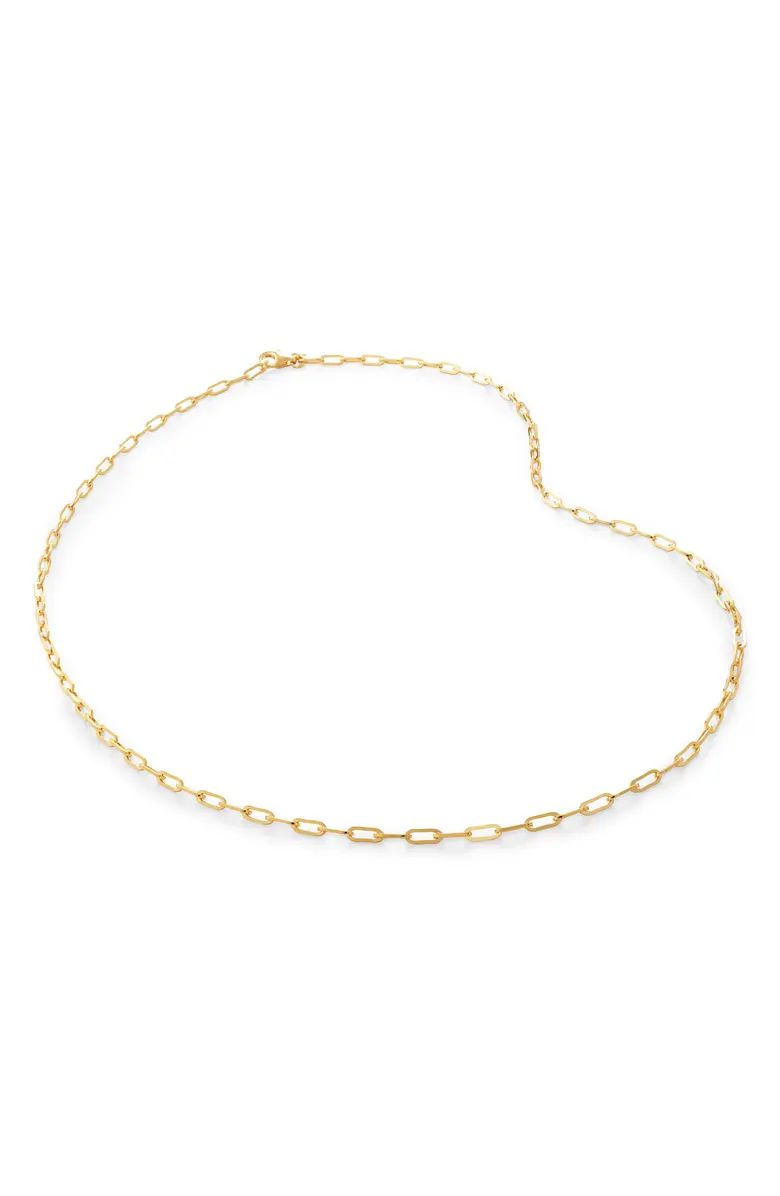 Mini Paper Clip Chain Necklace | Nordstrom