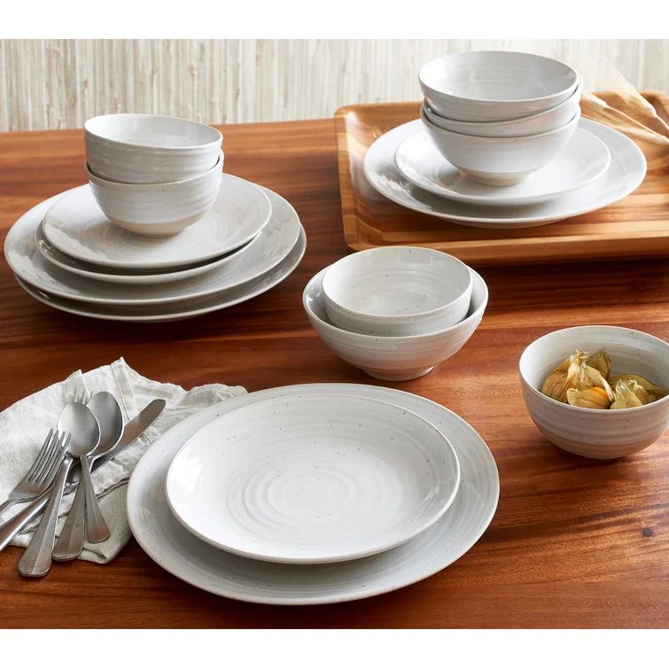 Birch Lane™ Bemot Stoneware Dinnerware - Set of 16 | Wayfair North America