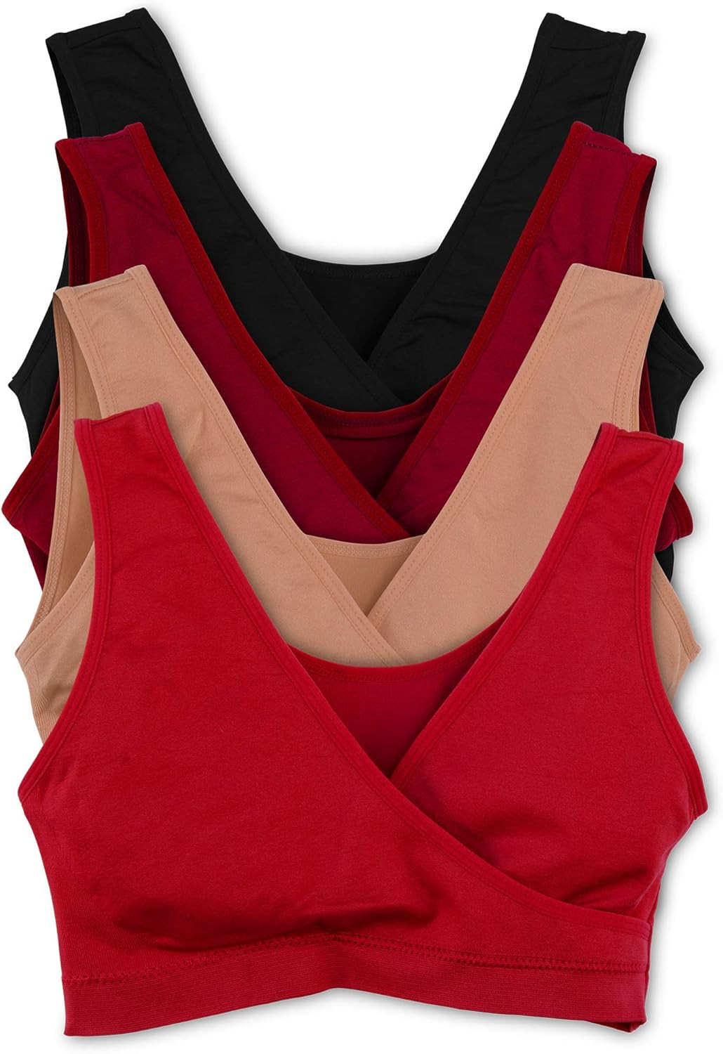 Caramel Cantina 4 Pack Nursing Maternity Sleep Bra | Amazon (US)