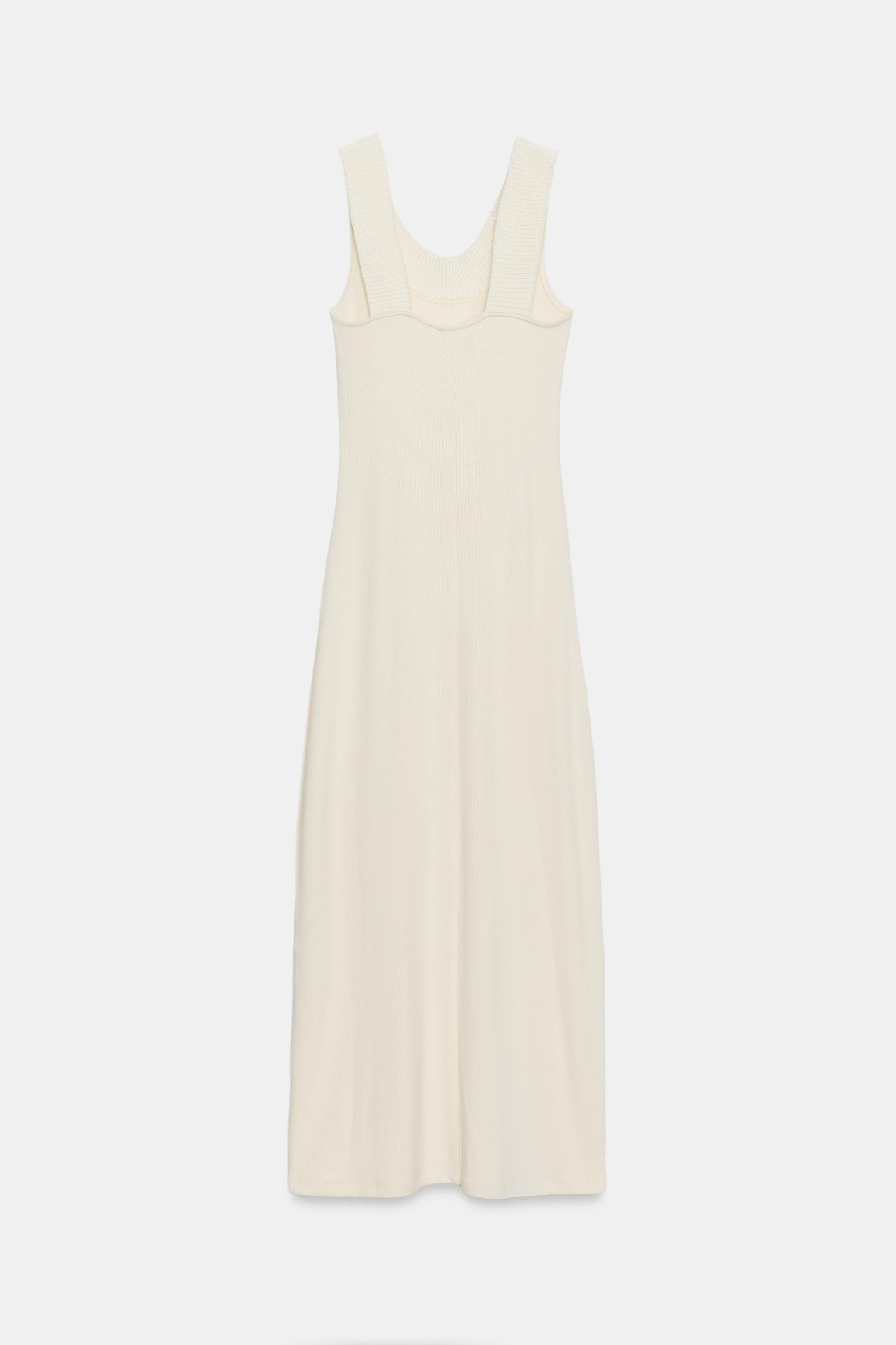 RIB HALTER NECK DRESS | Zara US