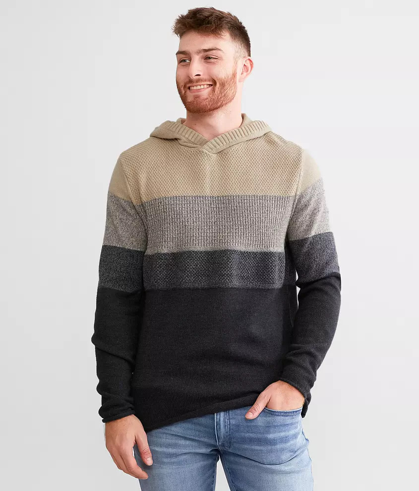 Color Block Hooded Sweater | Buckle