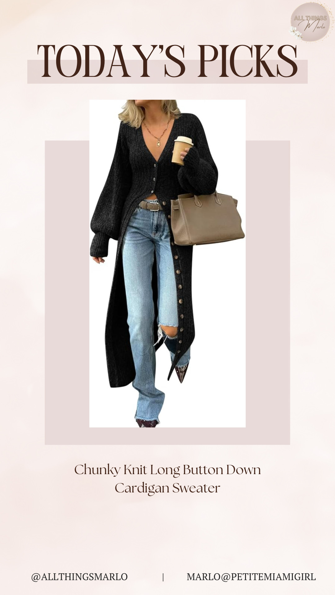 Chunky Knit Long Button Down Cardigan Sweater 

 #LTKSeasonal #LTKWorkwear #LTKTravel