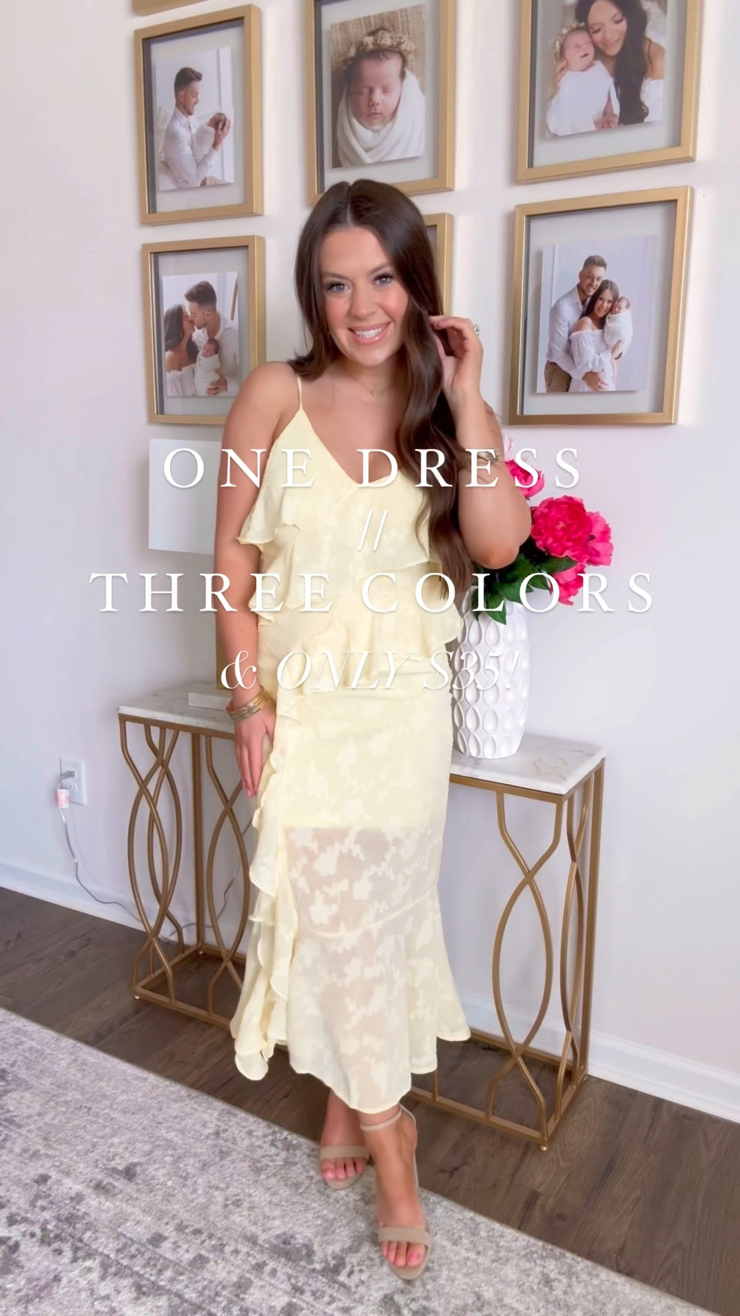 O N E  D R E S S  / /  T H R E E  C O L O R S 💛🩷🤍

Obsessed with this stunning lace midi dress that’s only $35! Would be the prettiest dress to wear for Easter, Mother’s Day, spring family photos, spring wedding guest, etc 🫶🏼 Wearing a size medium in this dress!

spring dress / spring dresses / spring outfit / spring outfits / floral dress / floral dresses / baby shower dress / spring fashion / new arrivals / spring transition outfits / wedding guest dress / spring wedding guest dress / lace midi dress / date night outfit / Mother’s Day outfit / Easter dress / Easter outfit / midi dress / easter dress / easter outfits / target style / target outfit / target dresses / target outfit /

#LTKVideo #LTKstyletip #LTKfindsunder100