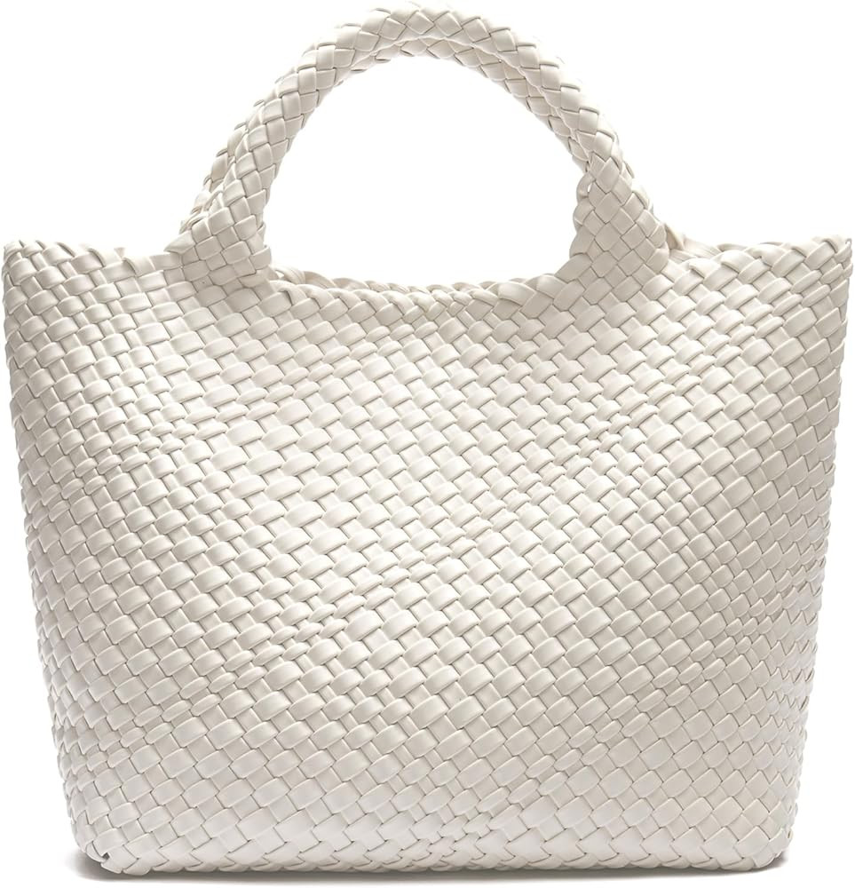 BOSTANTEN Woven Bags for Women Large Leather Tote Bag Summer Beach Travel Handbags Shopper Should... | Amazon (US)