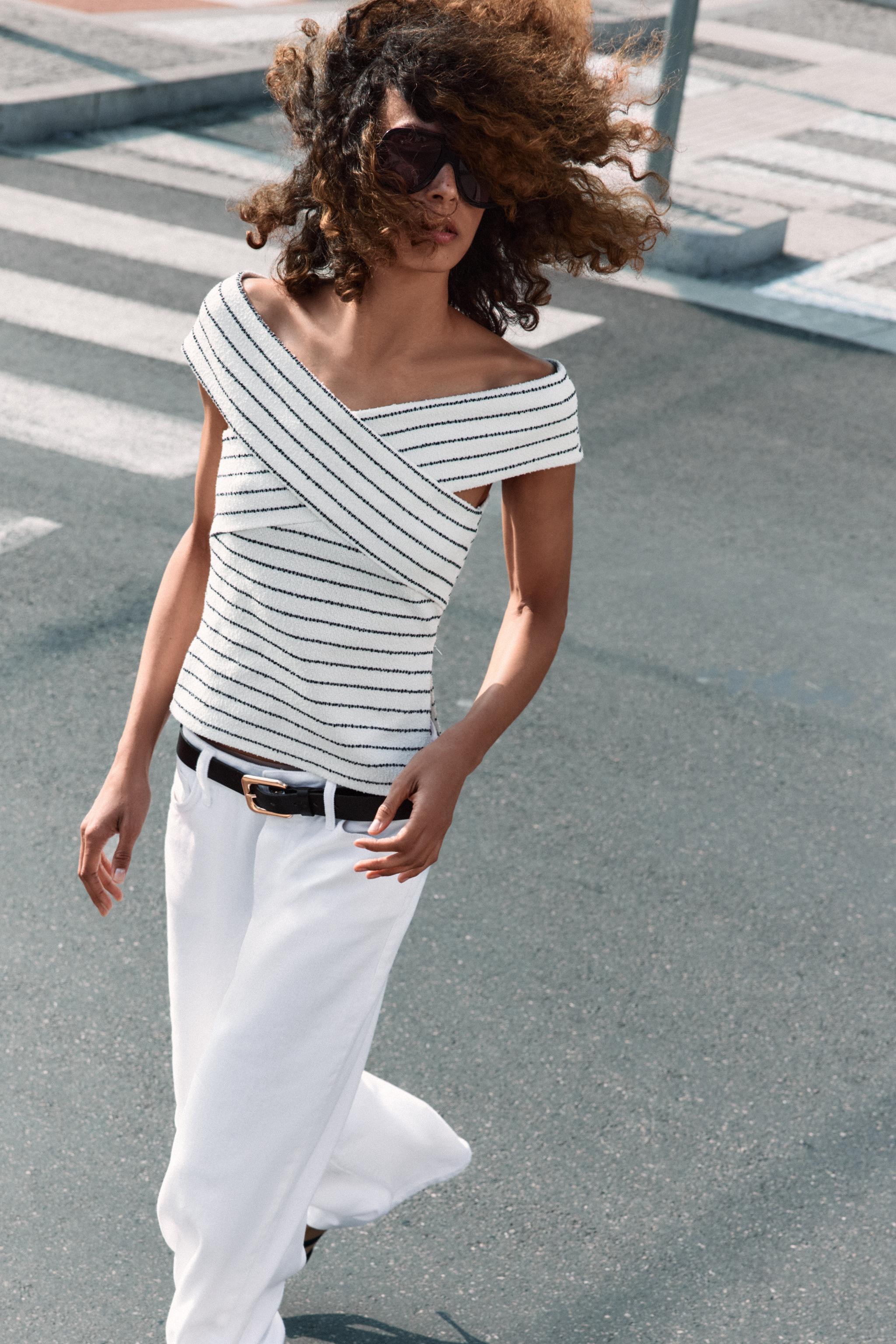 BOUCLÉ WRAP TOP | Zara US