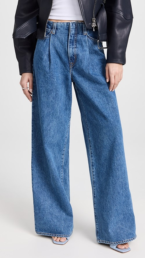 Taylor Wide Pleated Jeans | Shopbop