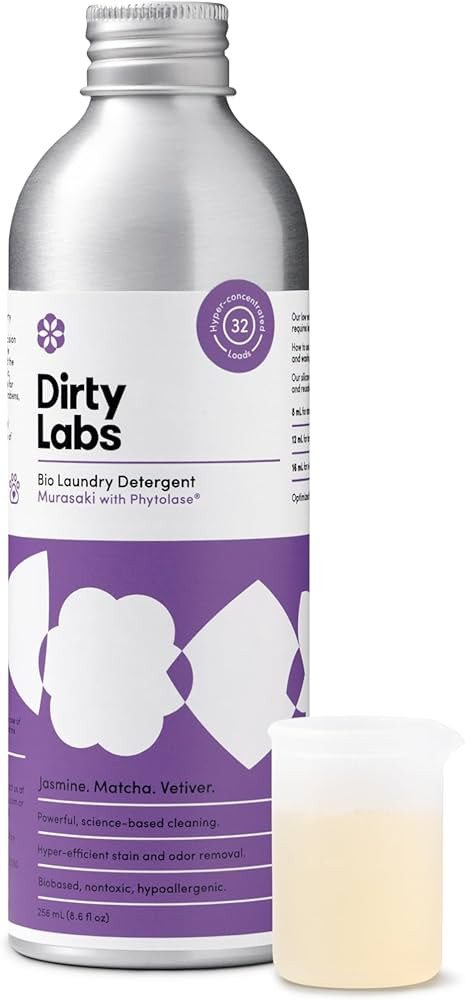 Dirty Labs | Murasaki Scent | Bio Enzyme Liquid Laundry Detergent | 32 Loads (8.6 fl oz) | Hyper-... | Amazon (US)