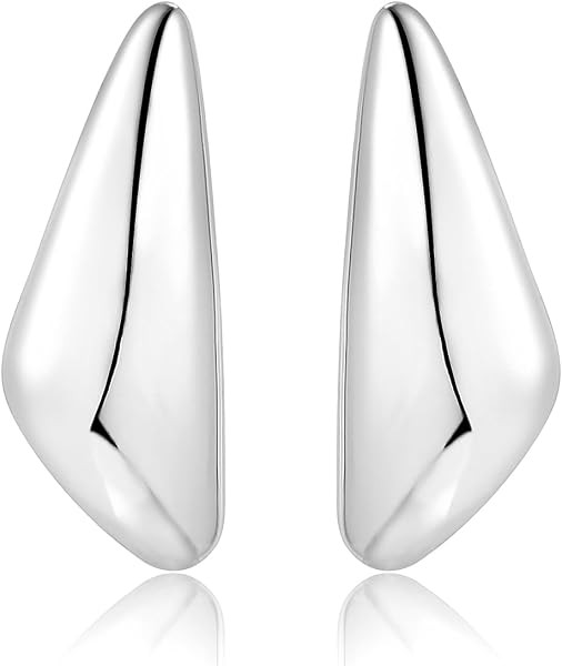 Chunky Gold Dangle Earrings For Women Gold Plated Statement Earrings Large Minimalist Geometric L... | Amazon (US)